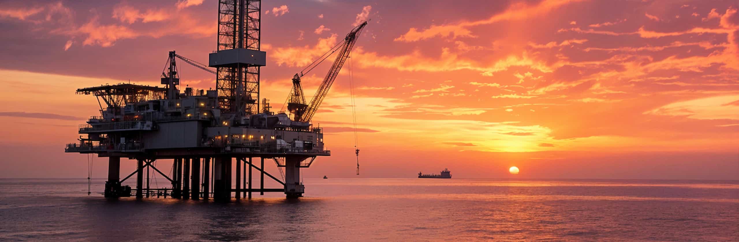 Technicien sur une plateforme pétrolière